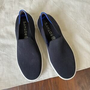 ROTHY'S The Original Sneaker Shoes Black Slip On Low Top Comfort
